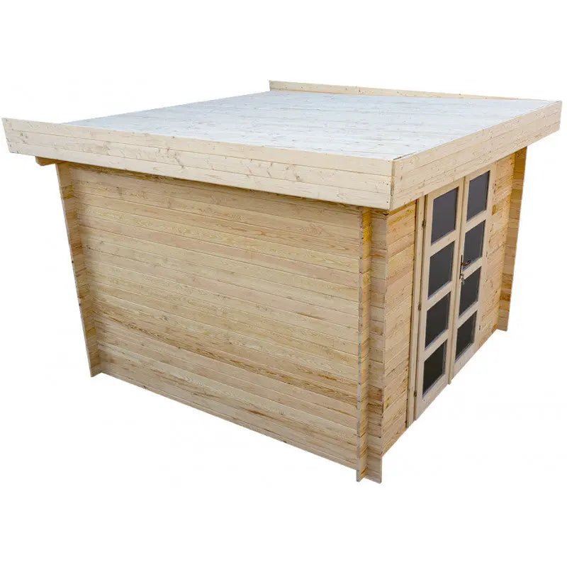 Abri en bois massif 9m² MODERNE - madriers 40mm Gardy Shelterµ Ma boutique