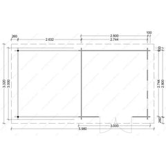 Abri en bois massif 9m² MODERNE + terrasse 7m² Gardy Shelter Ma boutique