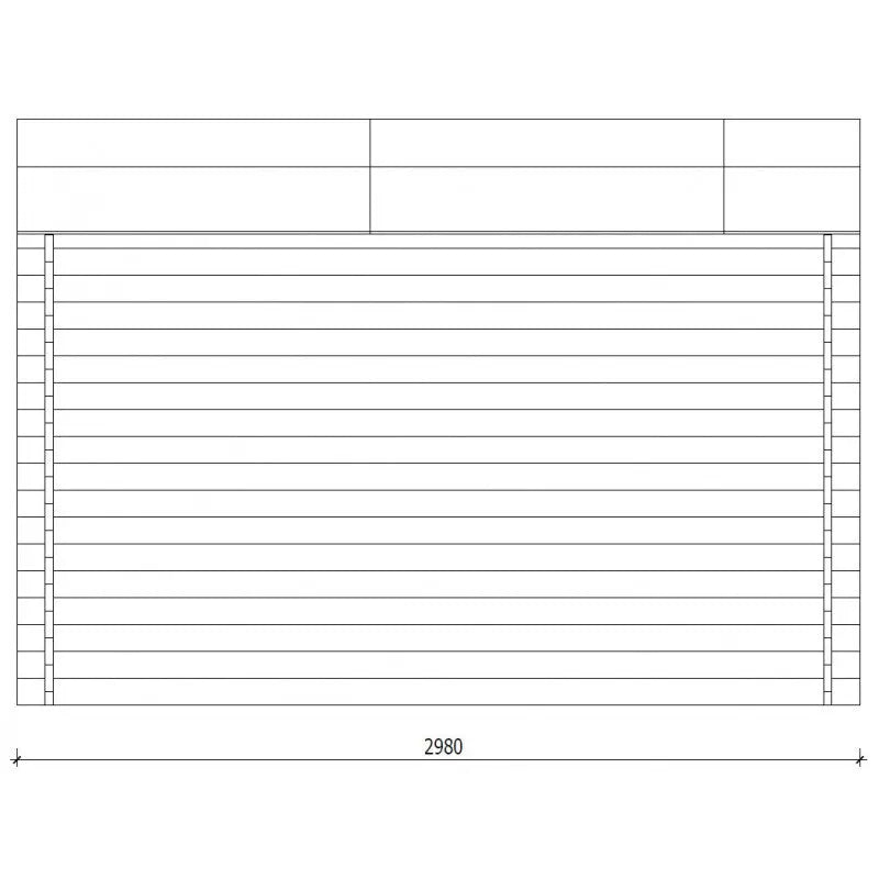 Abri en bois massif 9m² PRIMO 28mm traité teinté marron Gardy Shelter Ma boutique