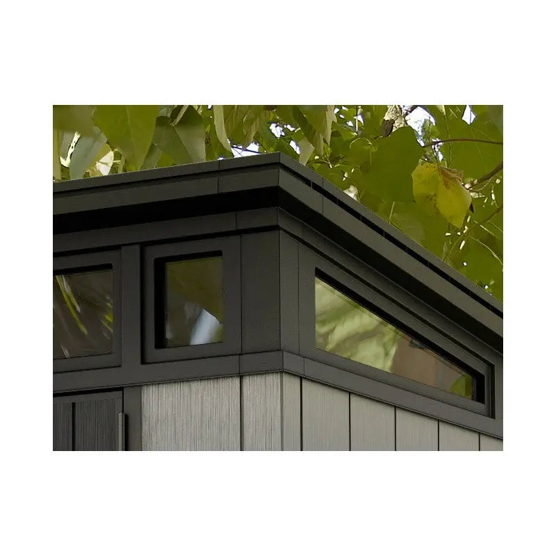 Abri en résine brossée monopente Brossium 4,7m² + plancher Keter Ma boutique