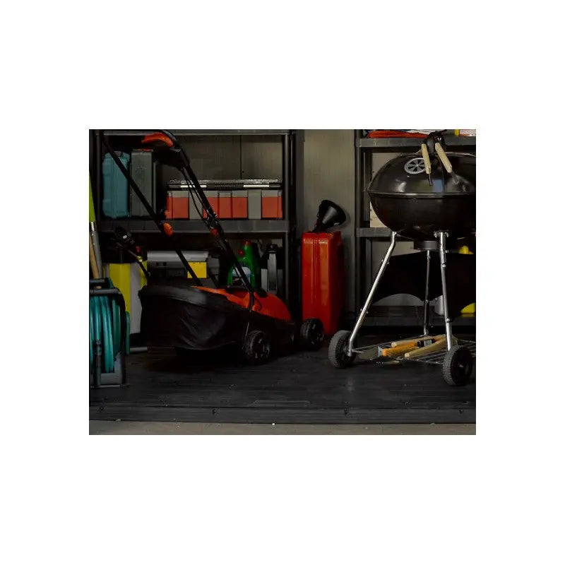 Abri en résine brossée monopente Brossium 4,7m² + plancher Keter Ma boutique