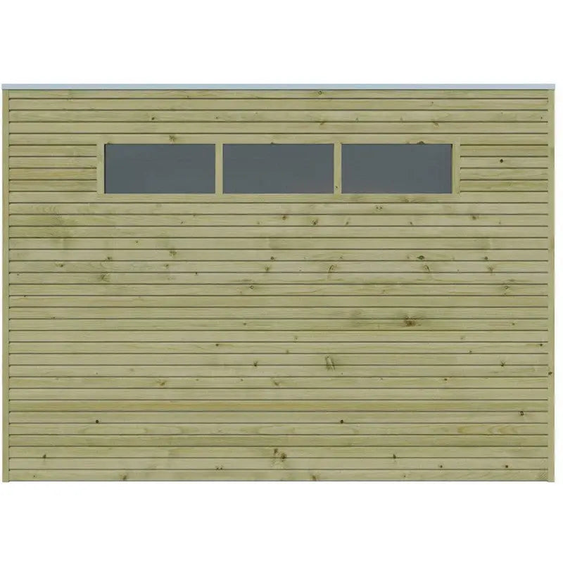 Abri Qube 9m² en bois traité autoclave 27mm avec porte simple battante + fenêtre  – Gardenas Ma boutique