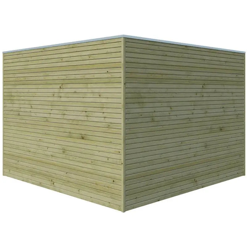 Abri Qube 9m² en bois traité autoclave 27mm avec porte simple battante + fenêtre  – Gardenas Ma boutique