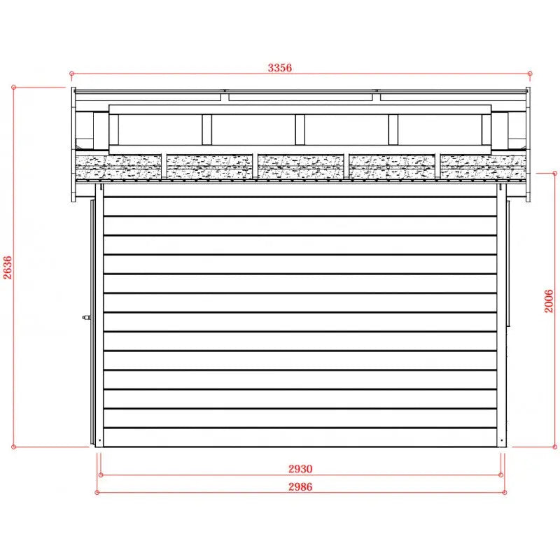 Abri serre en bois massif 28mm - 8,91m² toit gradin SOLID Ma boutique