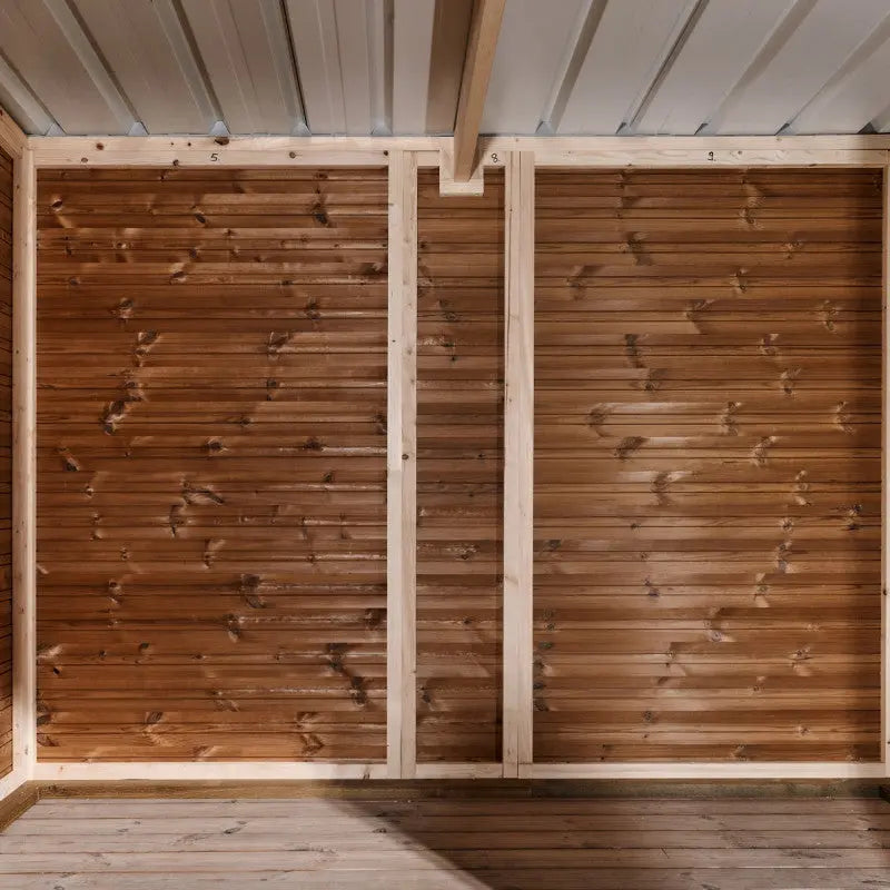 Abri Theora 6,78m² en bois thermo traité et toiture en acier HABRITA Ma boutique