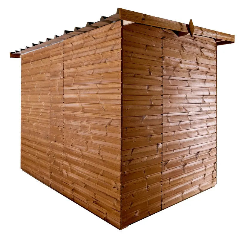 Abri Theora 6,78m² en bois thermo traité et toiture en acier HABRITA Ma boutique