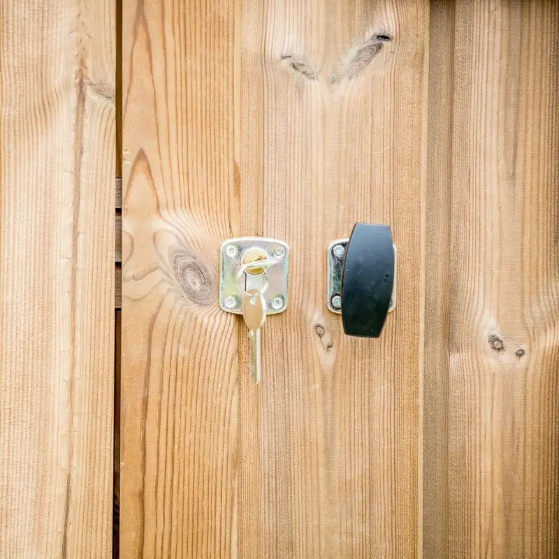 Abri Theora 6,78m² en bois thermo traité et toiture en acier HABRITA Ma boutique