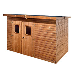 Abri Theora 6,78m² en bois thermo traité et toiture Onduline HABRITA Ma boutique