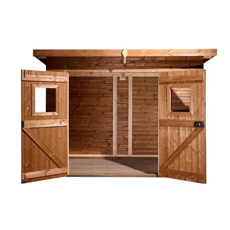 Abri Theora 6,78m² en bois thermo traité et toiture Onduline HABRITA Ma boutique