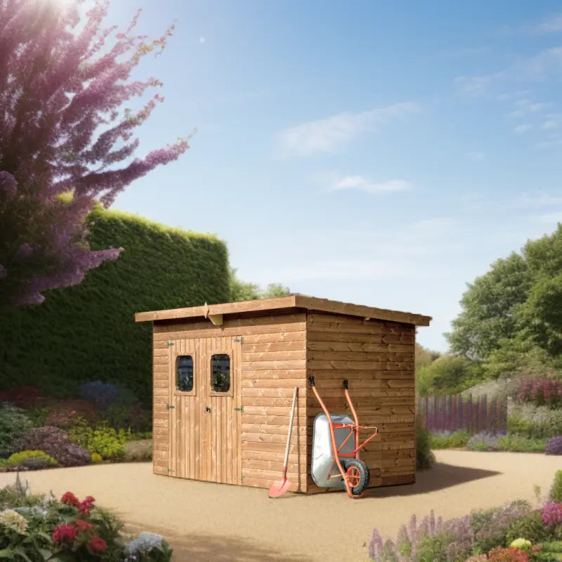 Abri de jardin Theora 7,33 m² – Bois thermo-traité & toiture Onduline – HABRITA Ma boutique