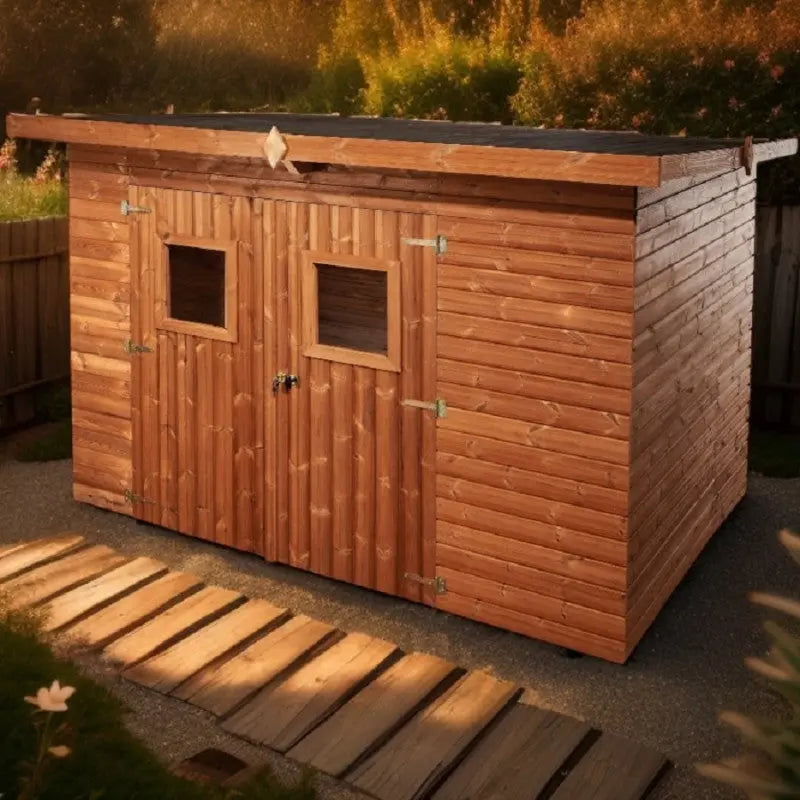 Abri de jardin Theora 7,33 m² – Bois thermo-traité & toiture Onduline – HABRITA Ma boutique