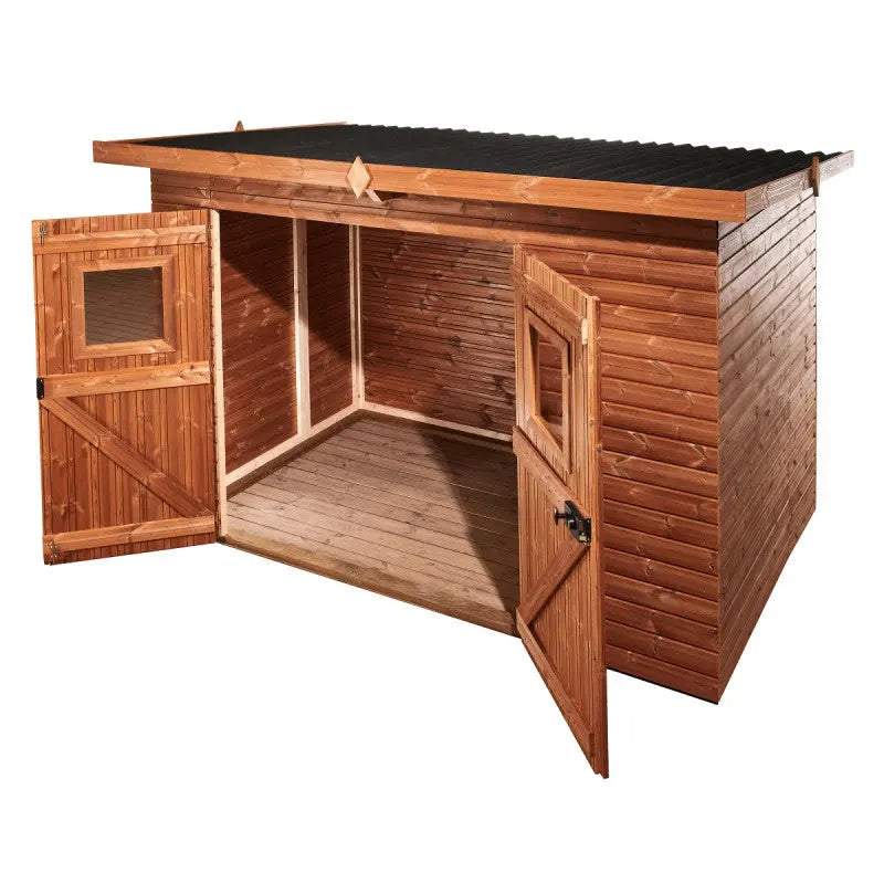 Abri de jardin Theora 7,33 m² – Bois thermo-traité & toiture Onduline – HABRITA Ma boutique