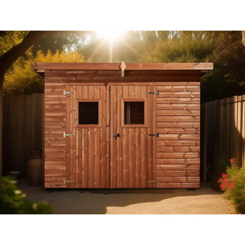 Abri de jardin Theora 7,33 m² – Bois thermo-traité & toiture Onduline – HABRITA Ma boutique