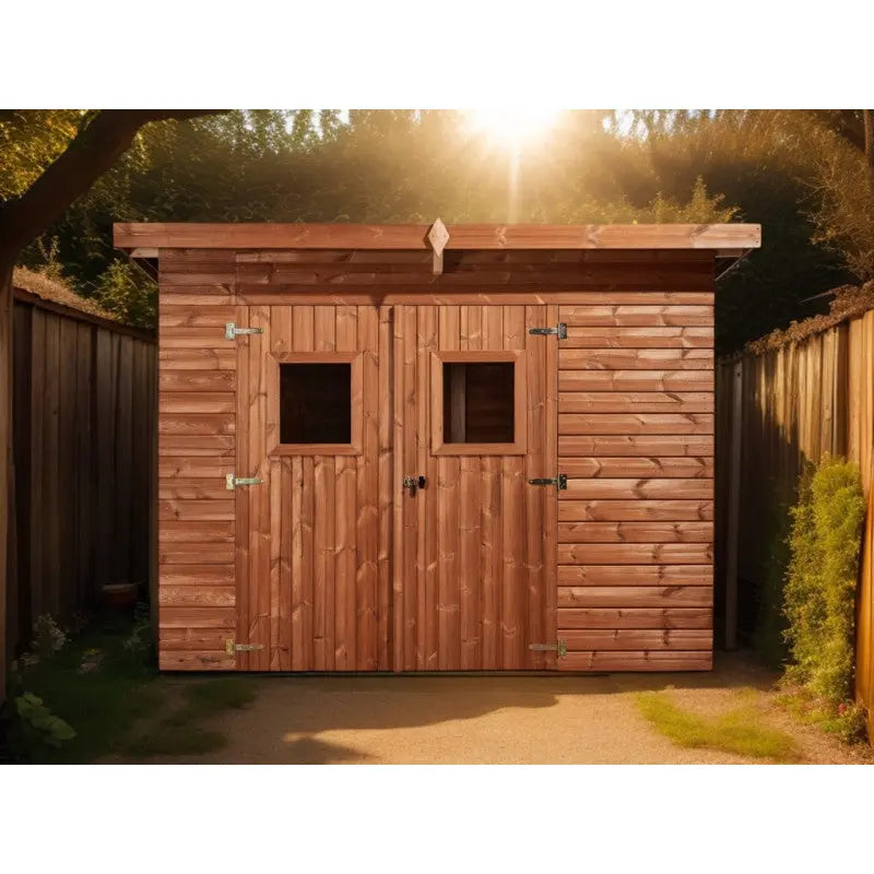 Abri de jardin Theora 7,33 m² – Bois thermo-traité & toiture Onduline – HABRITA Ma boutique