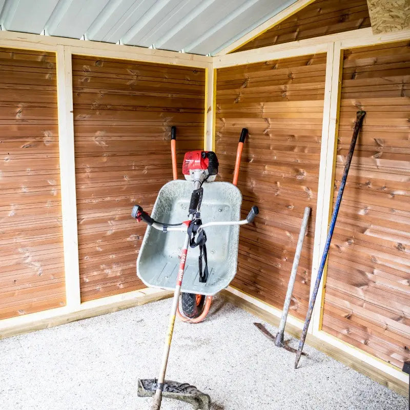 Abri Therma 10,60m² en bois thermo traité et toit en acier HABRITA Ma boutique