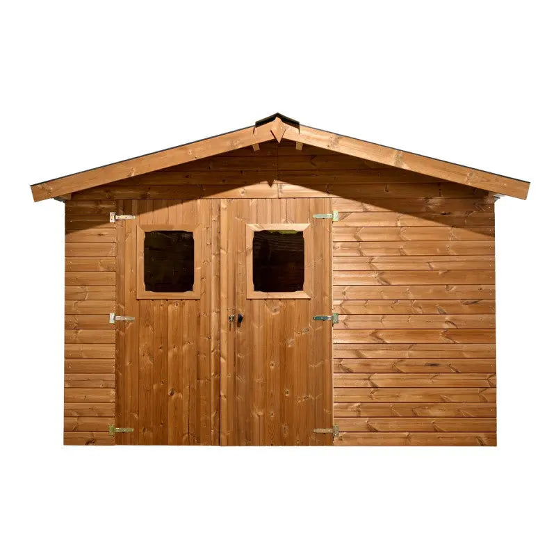 Abri Therma 10,60m² en bois thermo traité et toit en acier HABRITA Ma boutique