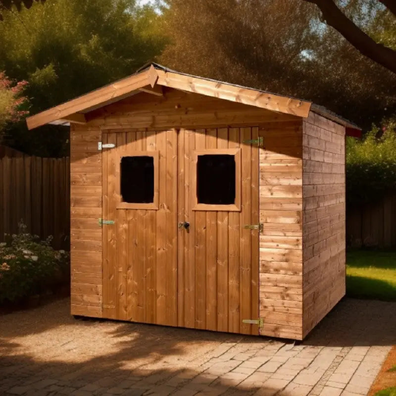 Abri Thermabri 7,62m² en bois thermo traité toiture en acier HABRITA Ma boutique