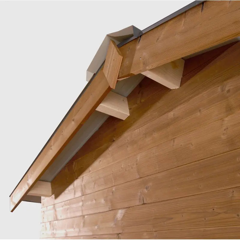 Abri Thermabri 7,62m² en bois thermo traité toiture en acier HABRITA Ma boutique