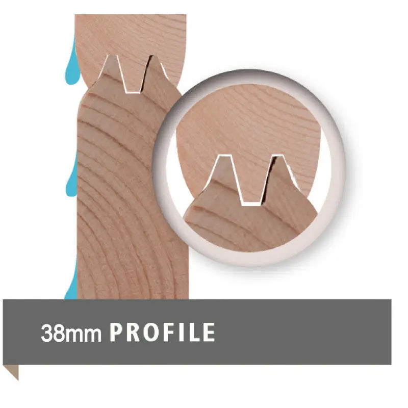 Abri toit plat 13,60m² bois massif 40mm Northeim 5 – Karibu Ma boutique