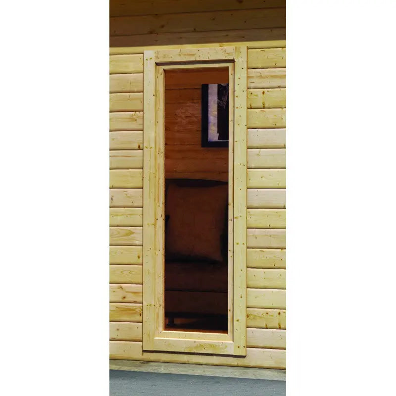 Abri toit plat 13,60m² bois massif 40mm Radeburg 3 – Karibu Ma boutique