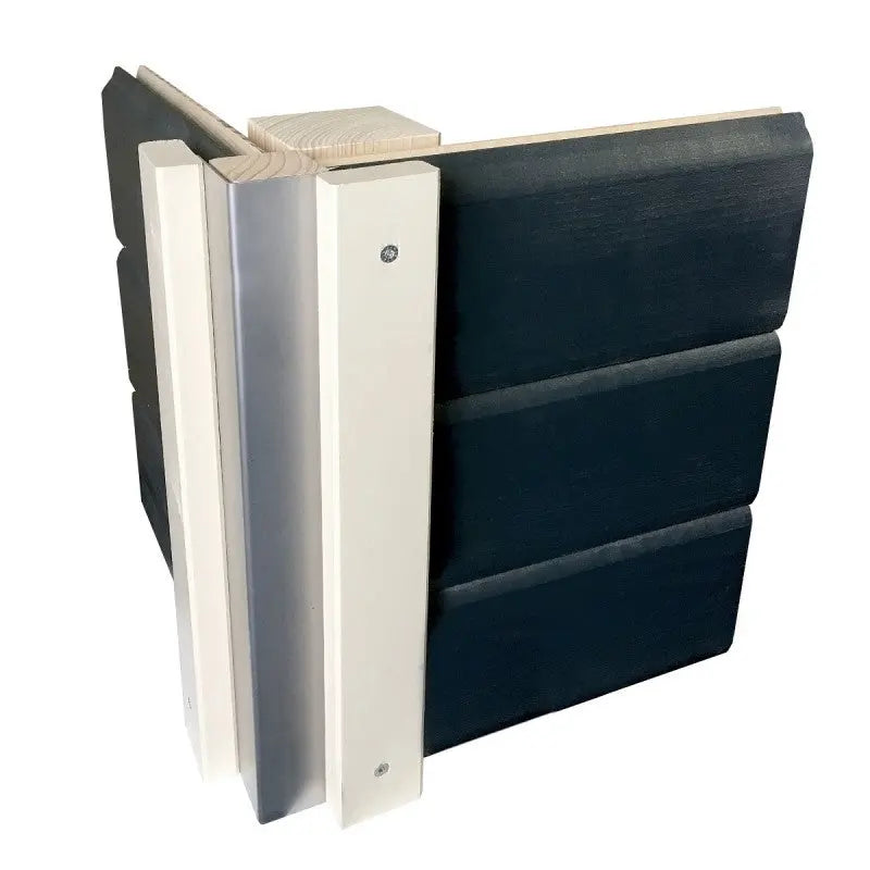 Abri toit plat 13,60m² bois massif gris terre 40mm Radeburg 3 – Karibu Ma boutique