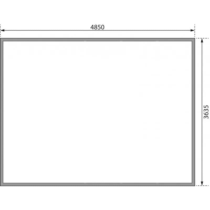 Abri toit plat 18,08m² bois massif 40mm Radeburg 4 – Karibu Ma boutique