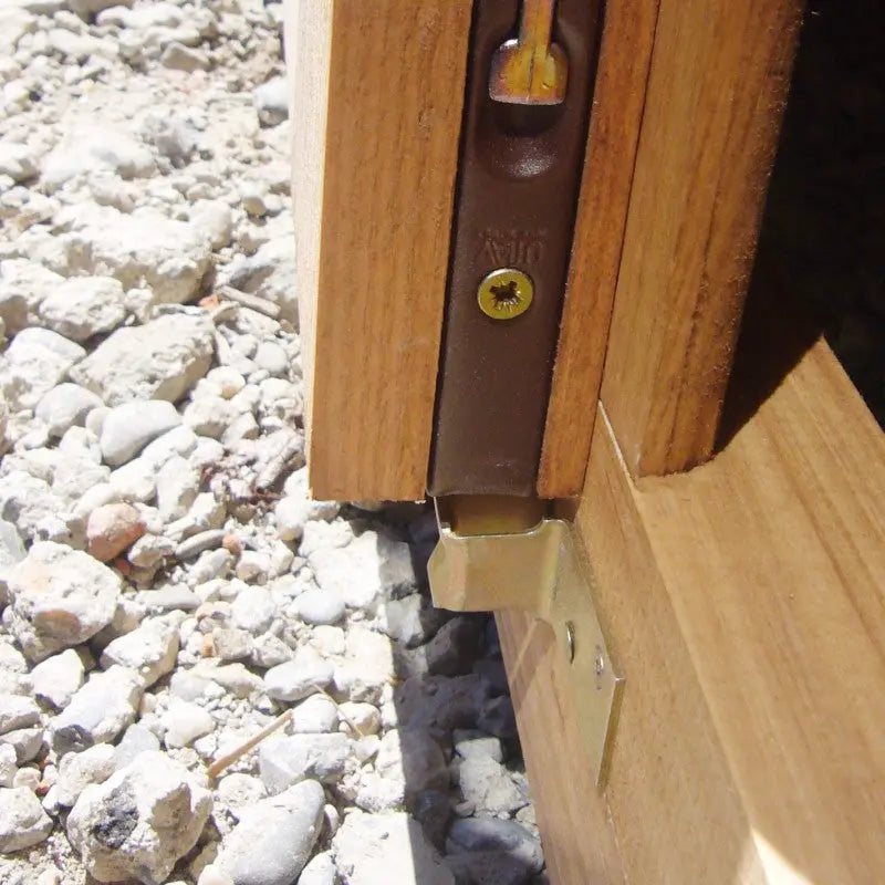 Abri toit plat 9m² PLUS 40mm + terrasse 9m² traité marron Gardy Shelter Ma boutique