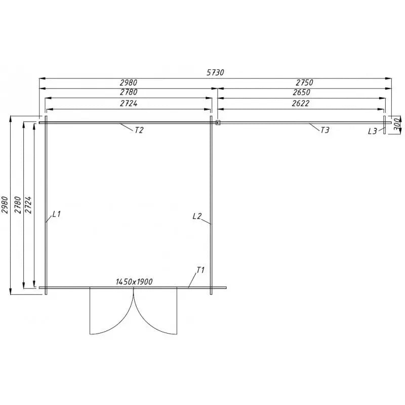 Abri toit plat 9m² PLUS + terrasse couverte latérale 9m² Gardy Shelter Ma boutique