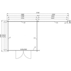 Abri toit plat 9m² PLUS + terrasse couverte latérale 9m² Gardy Shelter Ma boutique