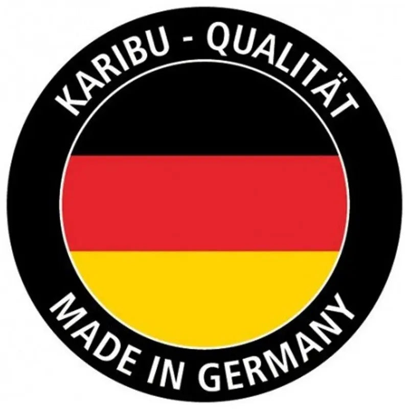 Abri toit plat en bois massif 19mm Qubic 6,05m² + appentis 5,6m² - Karibu Ma boutique