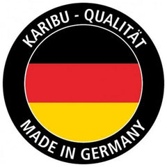 Abri toit plat en bois massif 19mm Qubic 6,05m² + appentis 5,6m² - Karibu Ma boutique