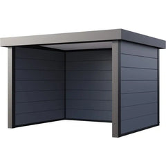 Auvent de jardin en acier galvanisé gris clair 10,7m² Singolo 3630 - Telluria Ma boutique