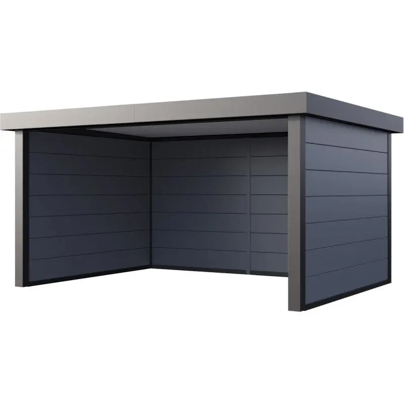 Auvent de jardin en acier galvanisé gris clair 17,1m² Singolo 4836 - Telluria Ma boutique