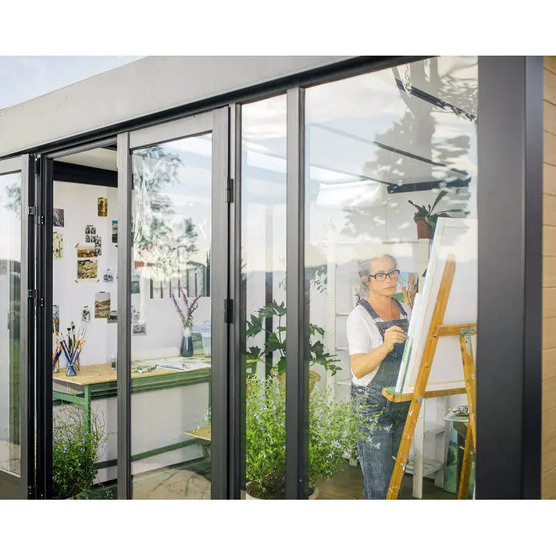 Studio de jardin en aluminium et bois composite 10,1m² - isolation triple paroi Copenhagen – Canopia by Palram Ma boutique