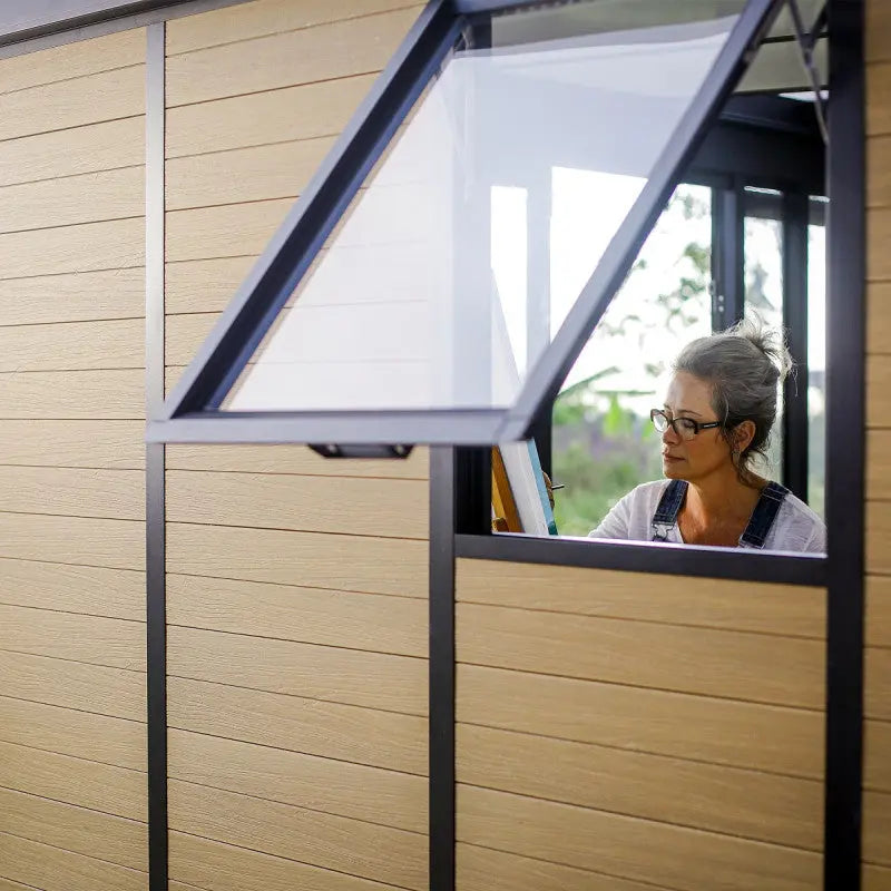 Studio de jardin en aluminium et bois composite 10,1m² - isolation triple paroi Copenhagen – Canopia by Palram Ma boutique