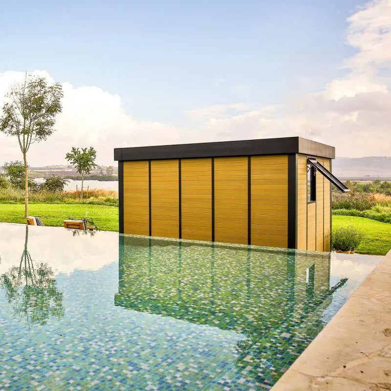 Studio de jardin en aluminium et bois composite 10,1m² - isolation triple paroi Copenhagen – Canopia by Palram Ma boutique