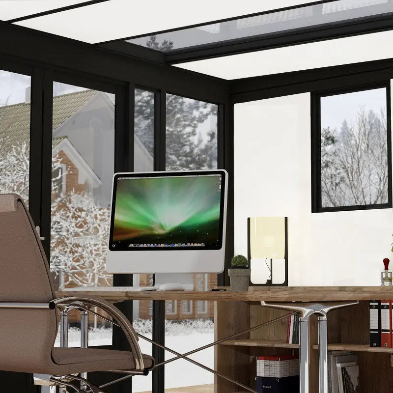 Studio de jardin en aluminium et bois composite 10,1m² - isolation triple paroi Copenhagen – Canopia by Palram Ma boutique