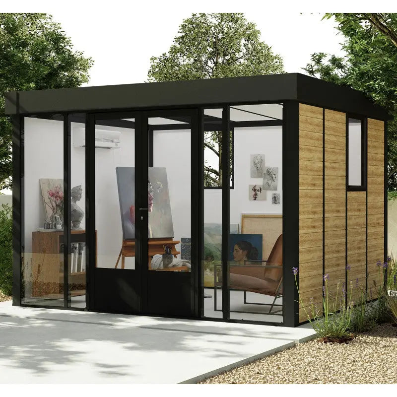 Studio de jardin en aluminium et bois composite 10,1m² - isolation triple paroi Copenhagen – Canopia by Palram Ma boutique