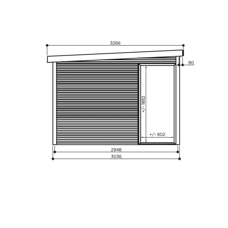 Bureau de jardin Faro 12,25m² en bois traité 28mm - SOLID Ma boutique