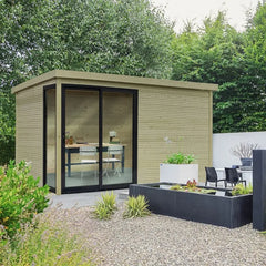 Bureau de jardin Faro 12,25m² en bois traité 28mm - SOLID Ma boutique