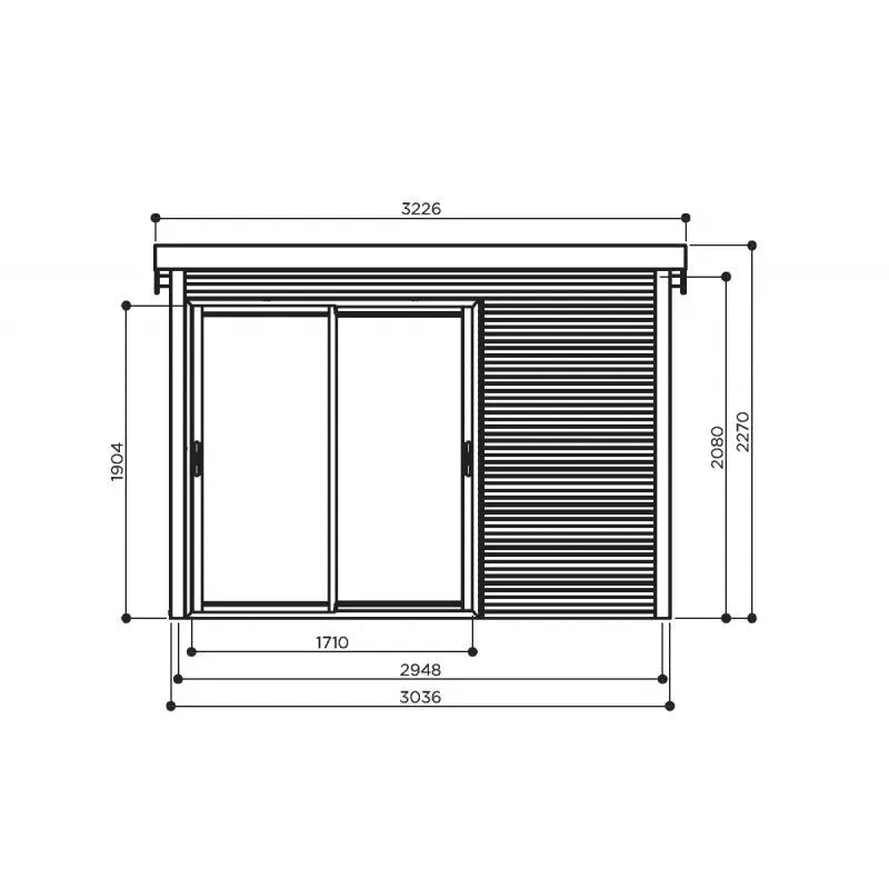 Bureau de jardin Seda 9,22m² en bois traité 28mm - SOLID Ma boutique