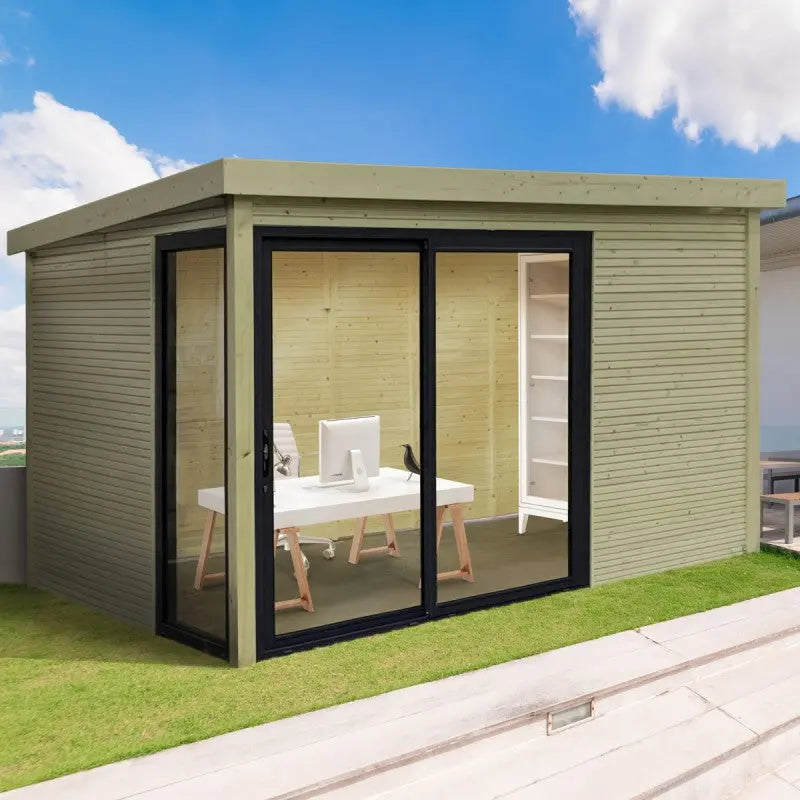 Bureau de jardin Seda 9,22m² en bois traité 28mm - SOLID Ma boutique