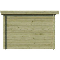 Chalet moderne Oregon 16,4m² en bois traité 28mm avec porte double vitrée+fenêtre - Gardenas Ma boutique