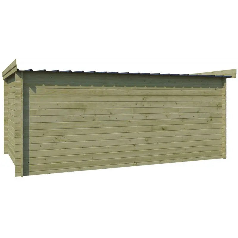 Chalet moderne Oregon 16,4m² en bois traité 28mm avec porte double vitrée+fenêtre - Gardenas Ma boutique