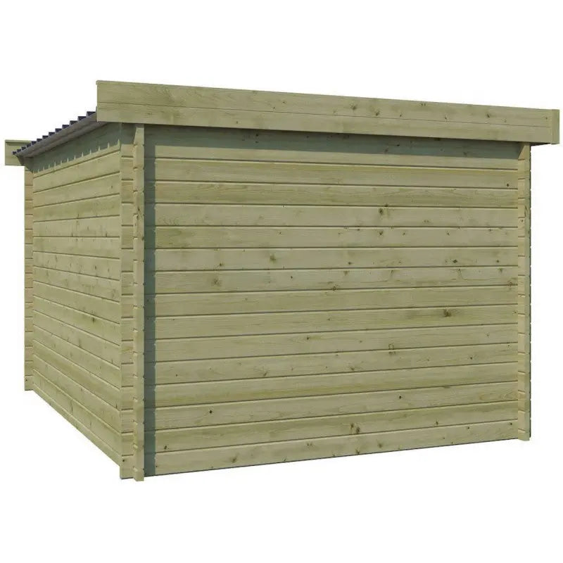 Chalet Moderne 11,84m² en bois traité 44mm avec porte double vitrée+2 fenêtres - Gardenas Ma boutique