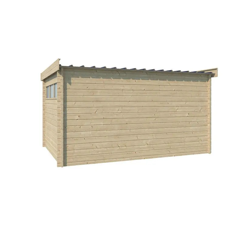 Chalet Moderne 13,8m² en bois massif 44mm avec porte double vitrée+2 fenêtres - Gardenas Ma boutique