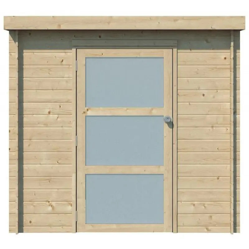 Chalet moderne Nyborg 4,04m² en bois massif 19mm avec porte simple vitrée - Gardenas Ma boutique