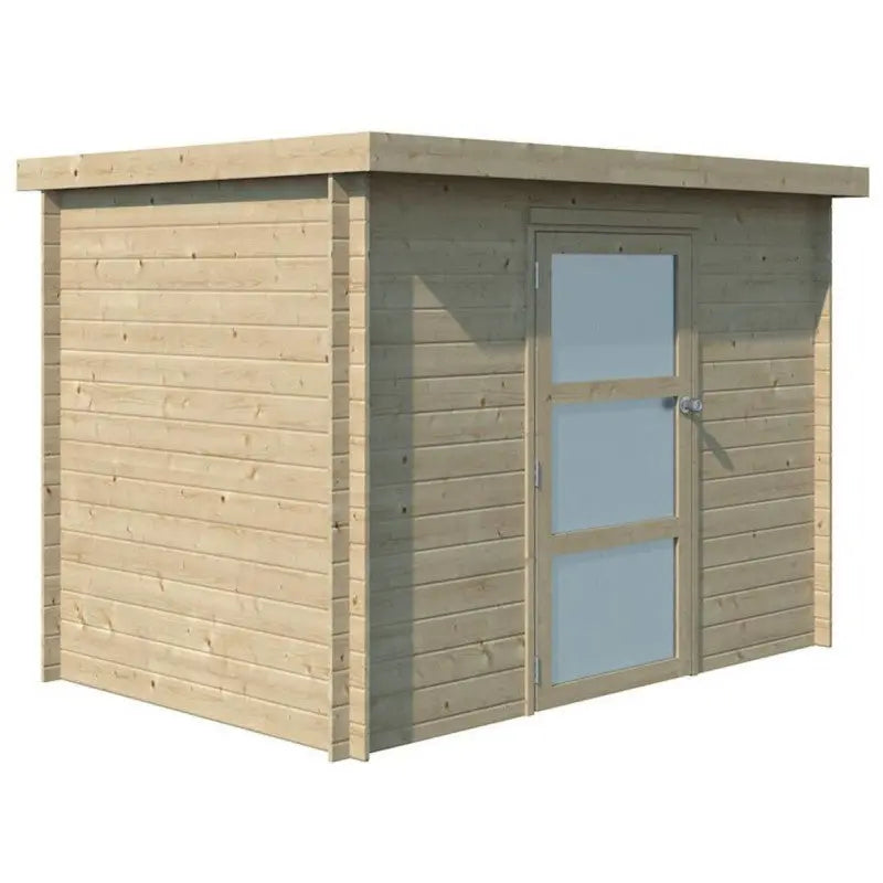 Chalet moderne Nyborg 5,2m² en bois massif 19mm avec porte simple vitrée - Gardenas Ma boutique