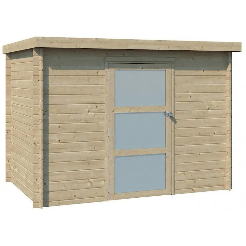 Chalet moderne Nyborg 5,2m² en bois massif 19mm avec porte simple vitrée - Gardenas Ma boutique
