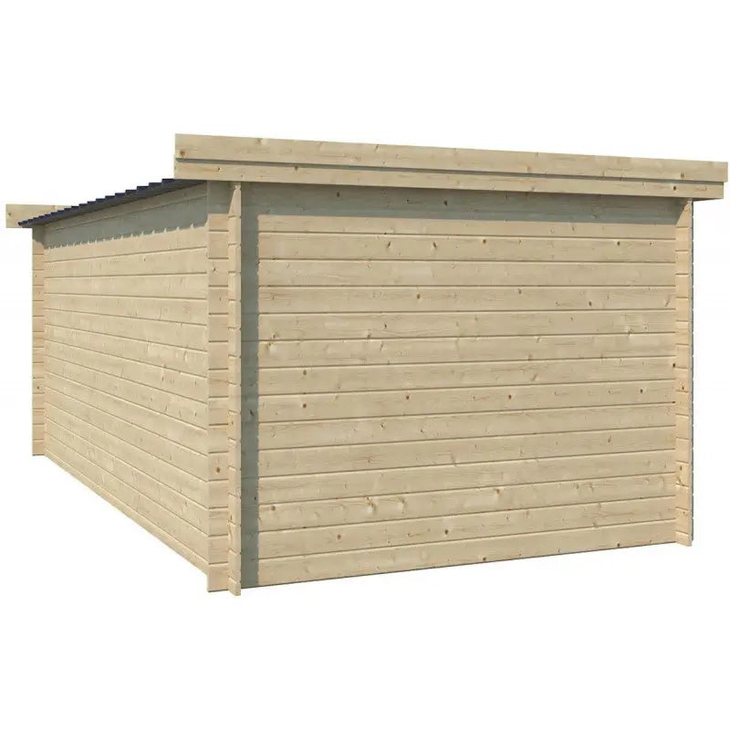 Chalet moderne Oregon 16,4m² en bois massif 28mm avec porte double vitrée+fenêtre - Gardenas Ma boutique